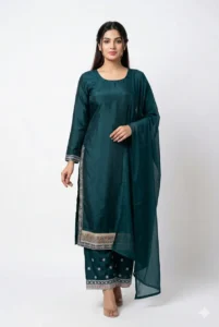 Featuring embroidered kurtis Palazzo