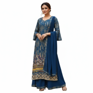 Blue Kurti Palazzo