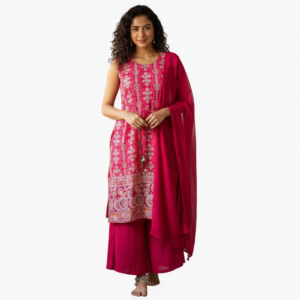 Elegant Ethnic Kurta Set with Dupatta