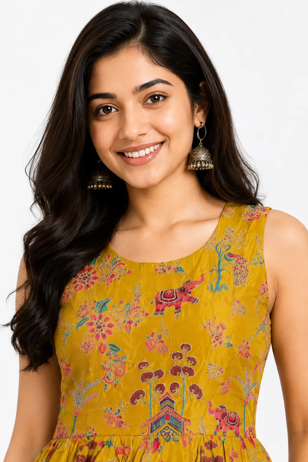 Mustard Yellow Embroidered Kurta Palazzo Set With Dupatta