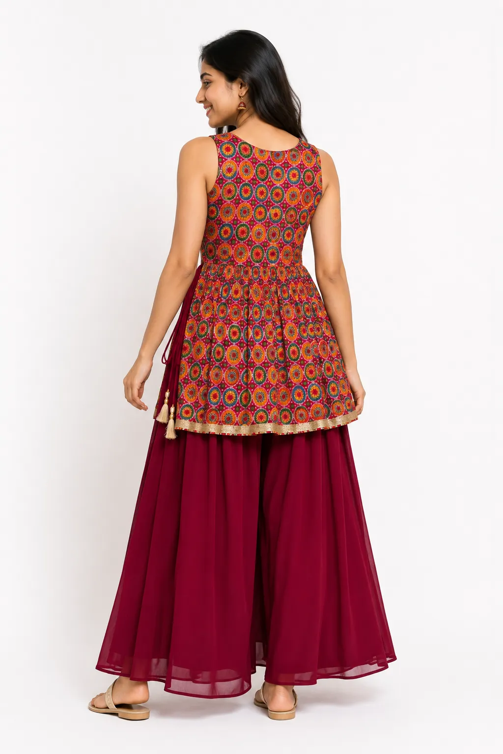 Rani Pink Chinon Top with Georgette Paolazzo