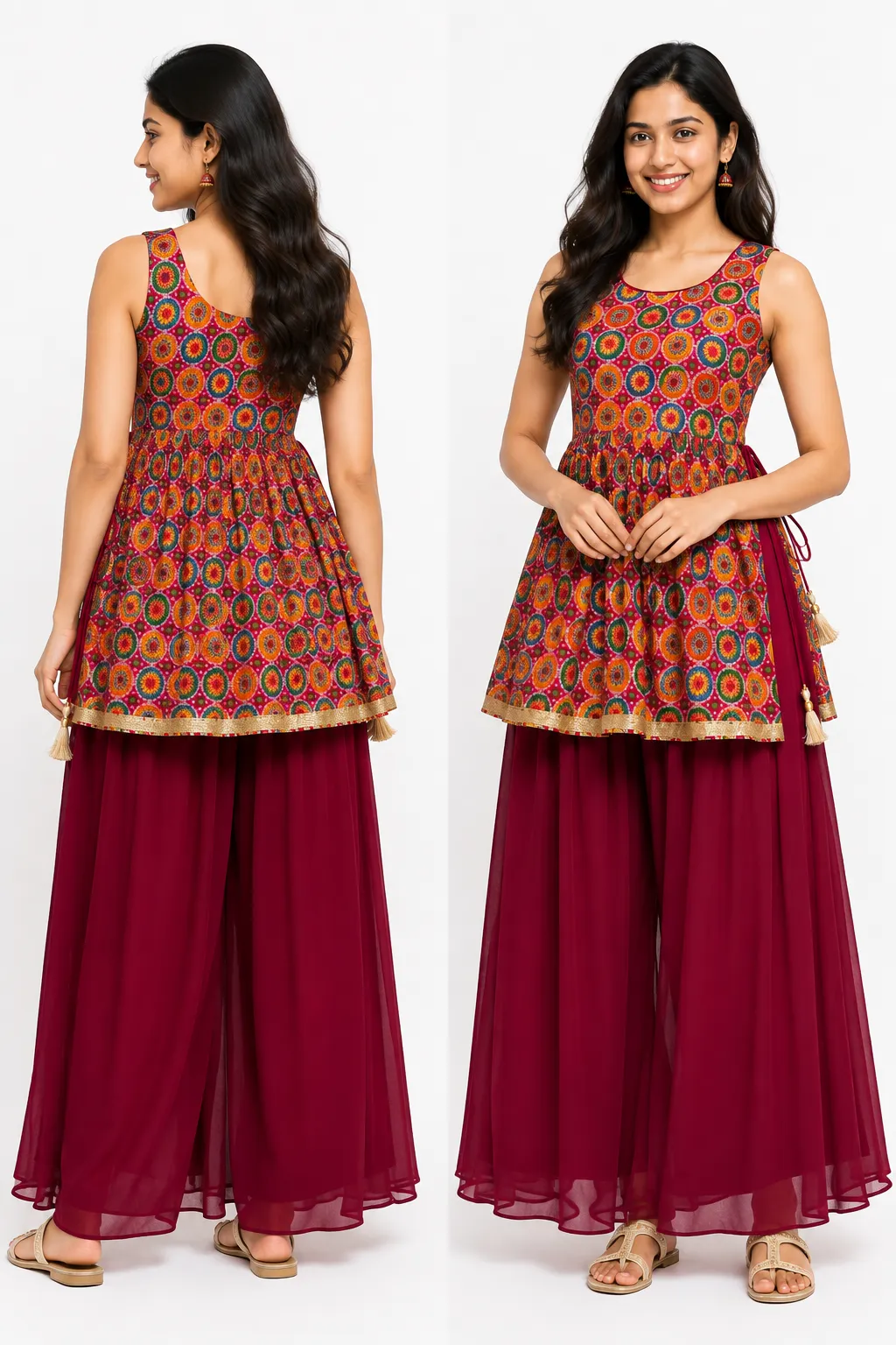 Rani Pink Chinon Top with Georgette Paolazzo
