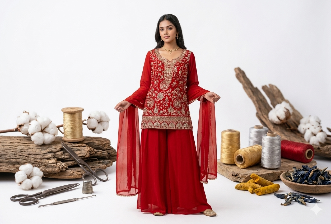 Classic Orange Ethnic Wear