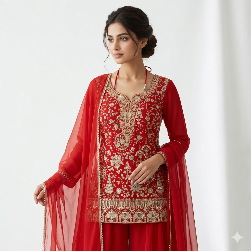 Classic Orange Ethnic Wear