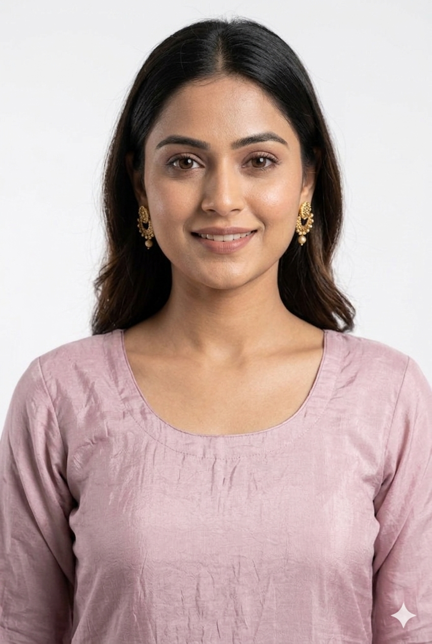 Dusty Pink Embroidered Kurta Palazzo Set with Dupatta