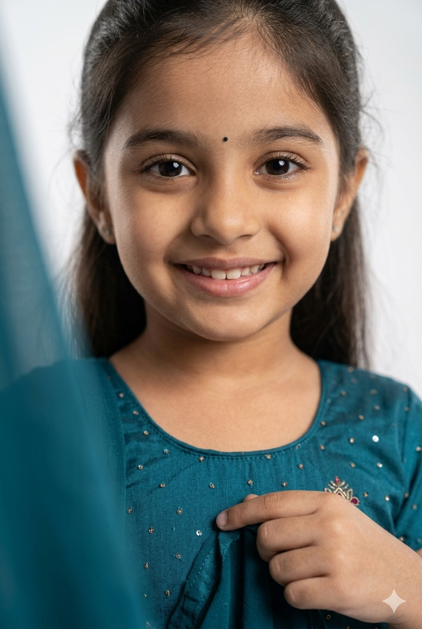 Blue colour kurti palazzo