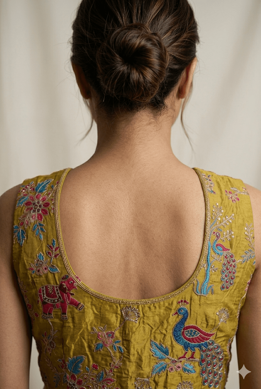 Yellow colour peplum plazzo dupatta