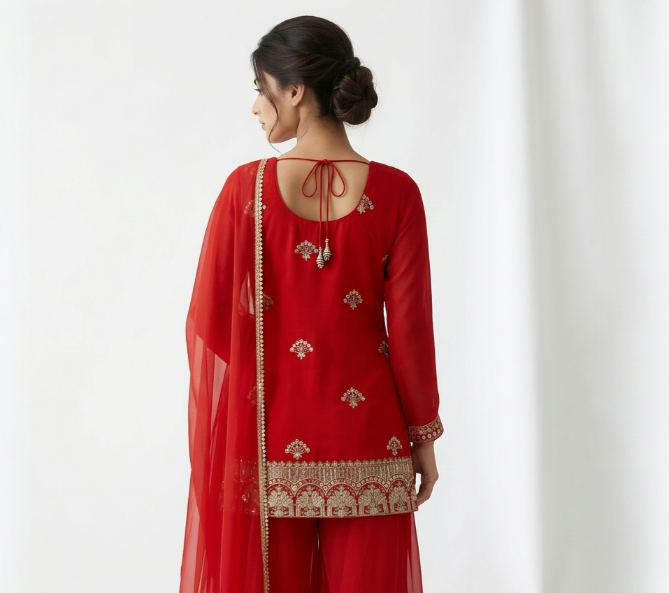 Classic Orange Ethnic Wear