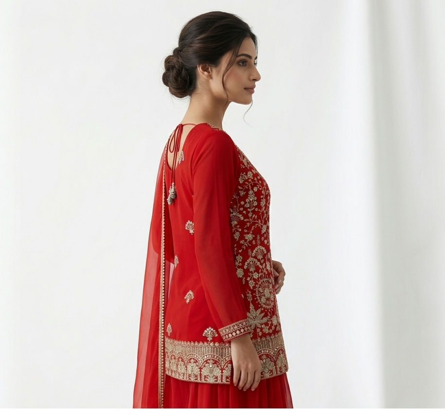 Classic Orange Ethnic Wear