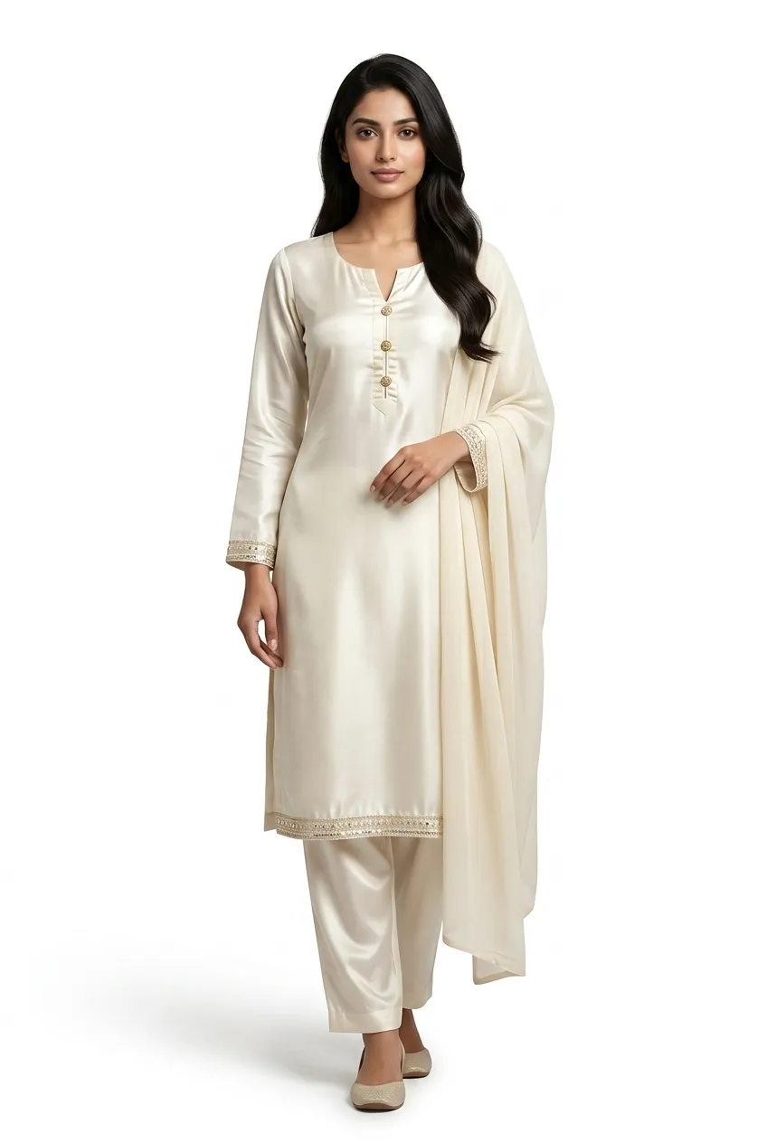 Straight Kurta Set with Dupatta