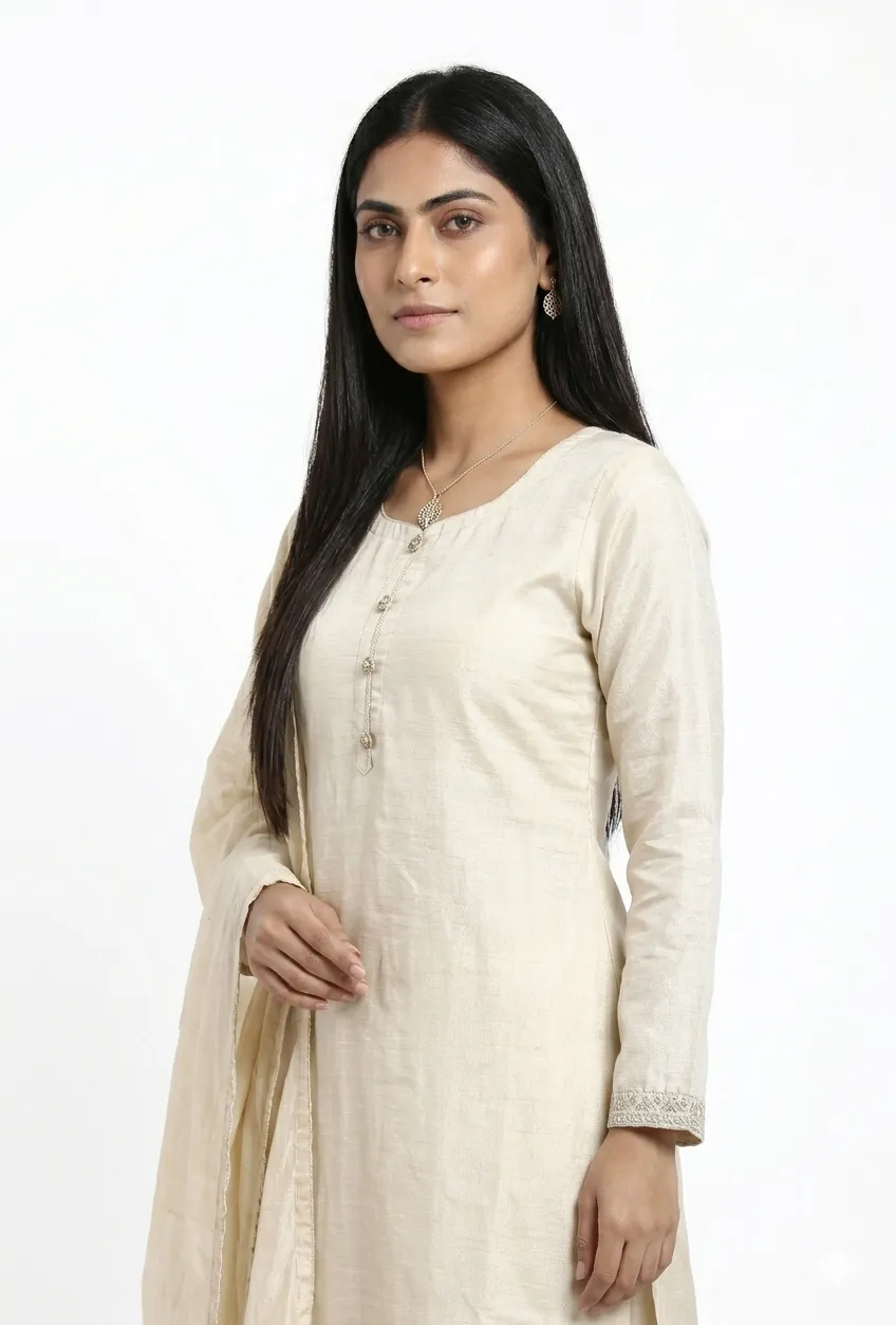 Straight Kurta Set with Dupatta