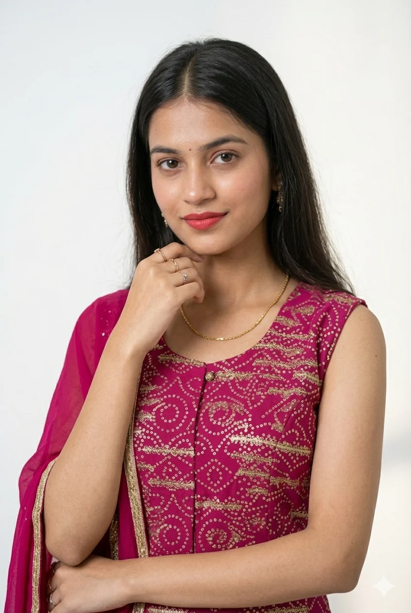 Pink Embroidered Kurta Palazzo Set With Dupatta