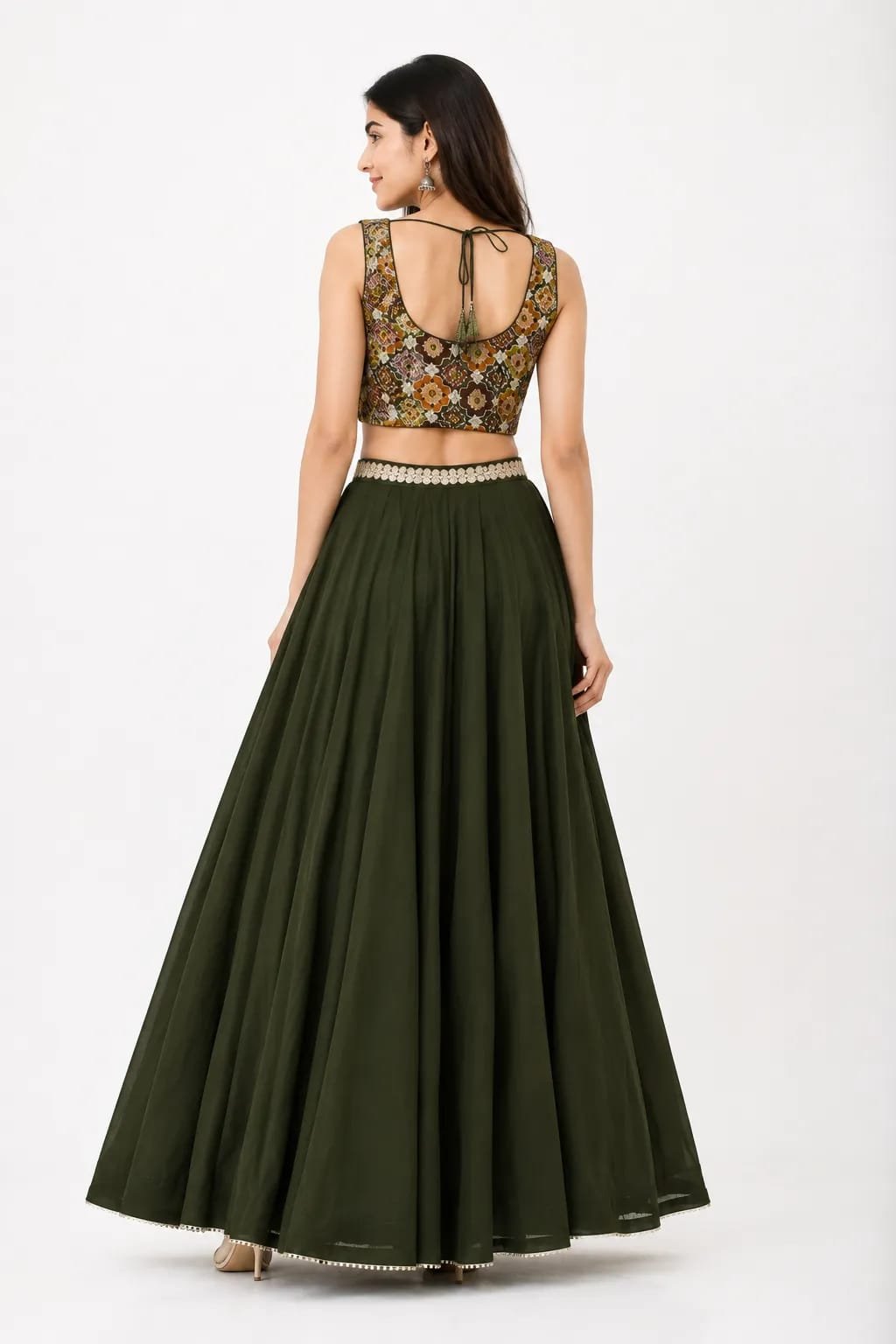 Lehenga choli with jacket