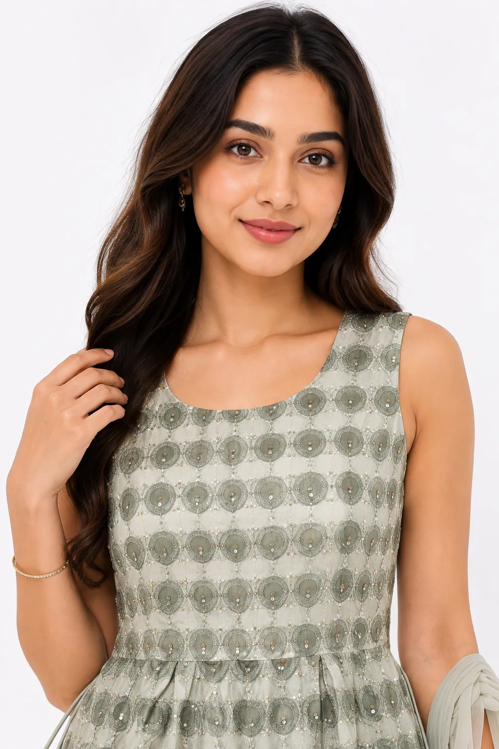 Sage Green position Printed Palazzo ta Set