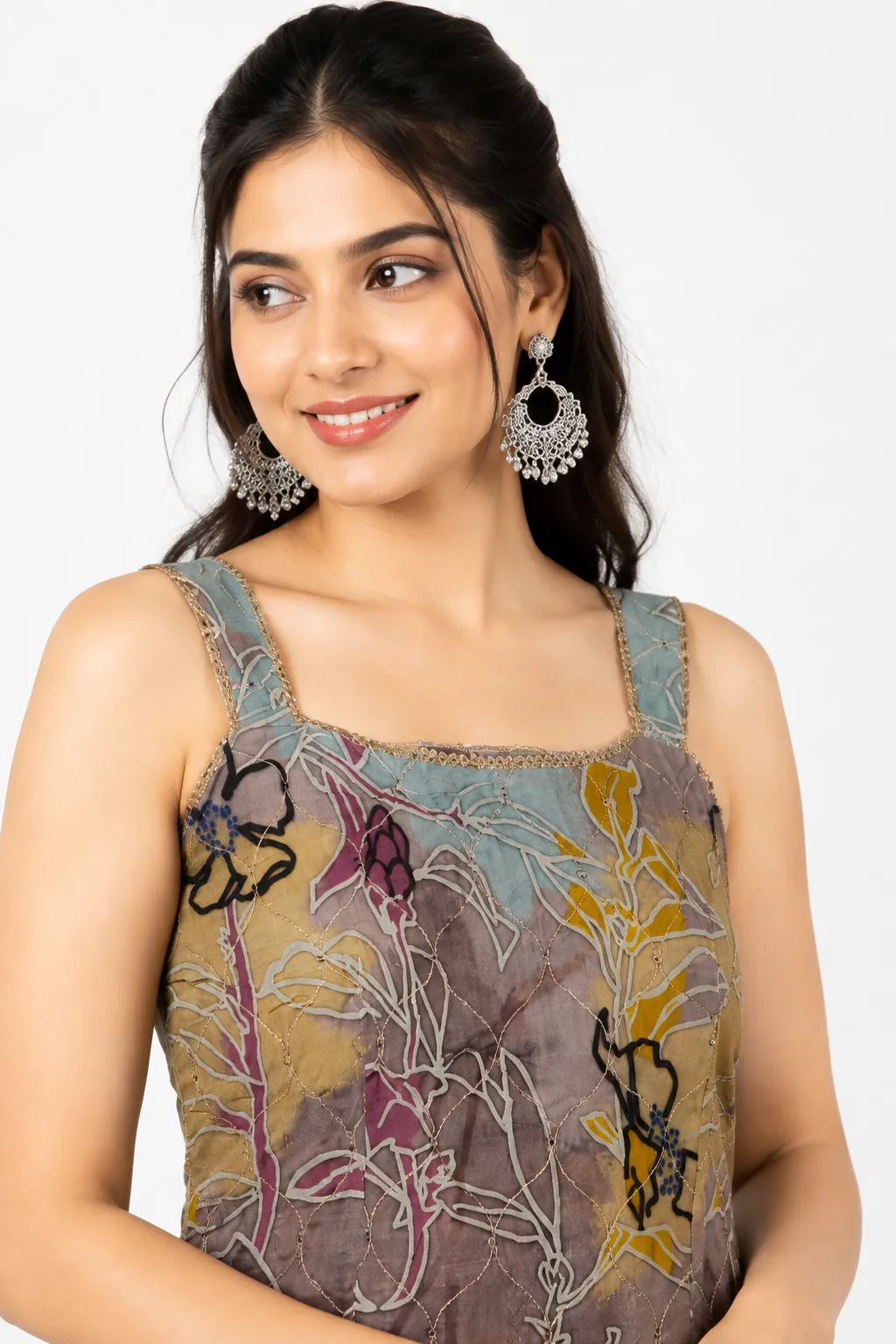 Embroidered Kurta Palazzo Dupatta Set for Women | Designer Ethnic 3
